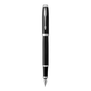 PARKER IM FOUNTAIN PEN – LACQUER BLACK CHROME TRIM