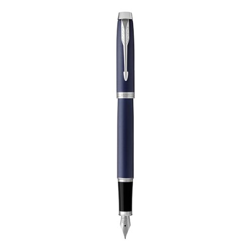 PARKER IM FOUNTAIN PEN – MATTE BLUE CHROME TRIM